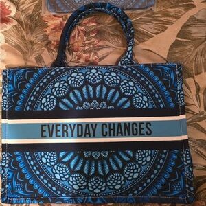 Custom KelcyCloset Custom large tote w/medium purse “HELLO” “everyday changes”